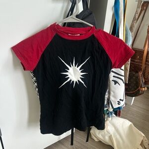 Red and Black Starburst T-Shirt